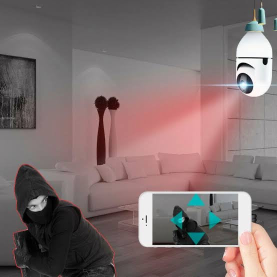 FOCO CÁMARA WIFI DE SEGURIDAD 1080P 360°